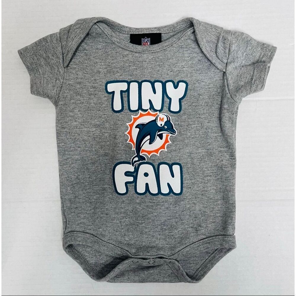 Team Apparel Miami Dolphins Bodysuit Boys Size 0/3 Months